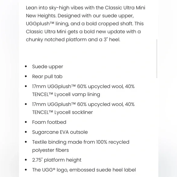 Ugg Women's Tan Platform Ankle Boots, ultra mini new heights - Picture 10 of 10